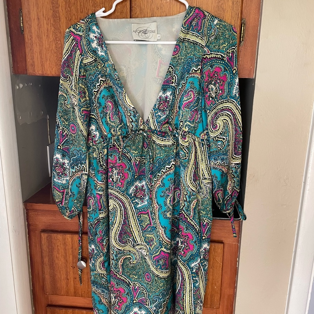 Alice & trixie small satin double lined dress